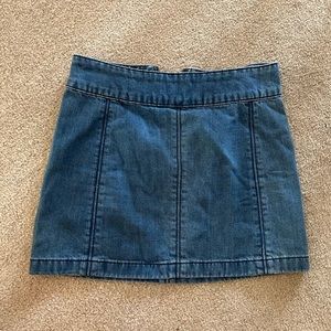 We the Free Denim Modern Femme Mini Skirt - Worn Twice